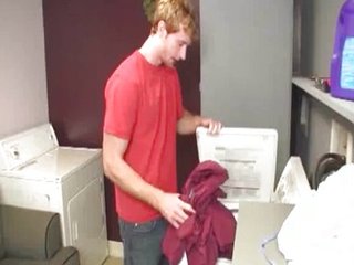 Blowjob In The Laundry Room