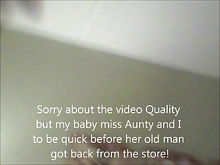 Sexy ebony mature Aunty shows pussy