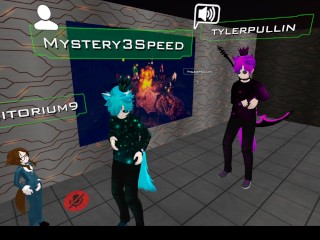 Qwonk (famous VRChat player) witnesses spunk soaked super-bitch plead for man sausage