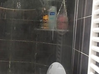 French become man shower voyeur