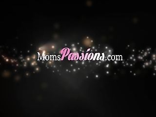 Moms Passions - Busty mom enjoys dildo fuck