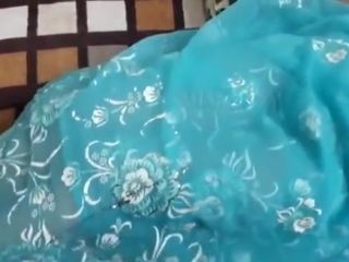 Blue Saree Trisha Bhabhi pulverizing Devarji warm with warm