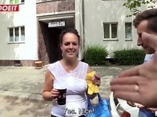 LETSDOEIT - Amateur German Milf Picked Up and Fucked In the Van