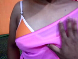 Indian Desi Big Ass Bhabhi Wearing Pink Saree and Blowjob her Boyfriend&comma; Indian Cheating Housewife Viral Sex Video&comma;