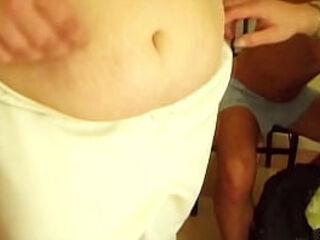 Reife BBW Hausfrau von Freunden ihres Sohnes bei Amateur Gruppensex Anal gefickt