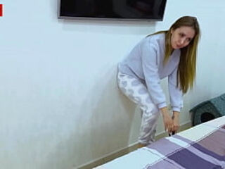 For the first time in his life&comma; the stepson fucks his stepmother hard in anal&period; - Oh no&comma; you went into the wrong hole&am